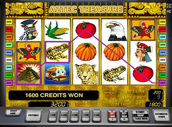 Aztec Treasure на сайте казино